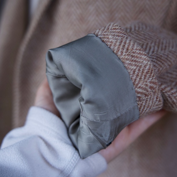 Vintage Saint Laurie 100% Wool Herringbone Blazer Made In USA Woman's S - Picture 7 of 16